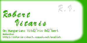 robert vitaris business card